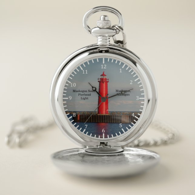 Muskegon South Pierhead Light pocket watch (Inside)