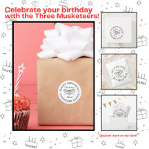 Musketeer Hero Happy Birthday Party Customizable