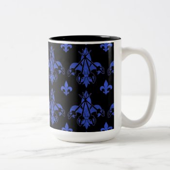 Musketeer Swords Blue Coffee Mug by BlueRose_Design at Zazzle