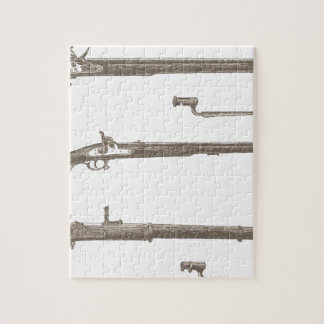 Muskets Old Rifles Vintage Antique Guns Jigsaw Puzzle