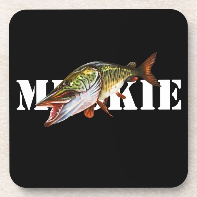 Muskie Beverage Coaster (Front)