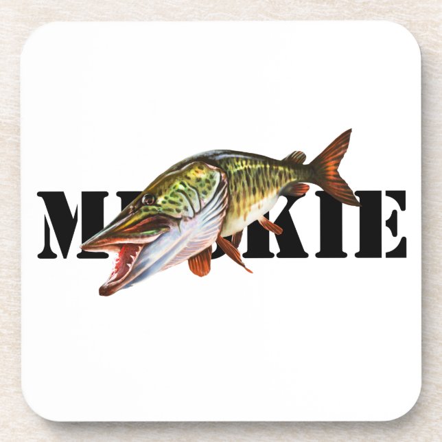 Muskie Beverage Coaster (Front)