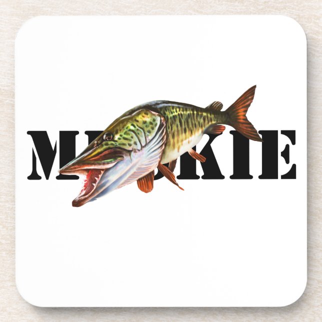 Muskie Beverage Coaster (Front)