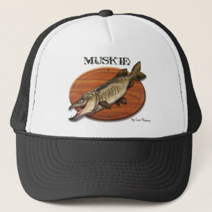 Muskie-Plaque Trucker Hat
