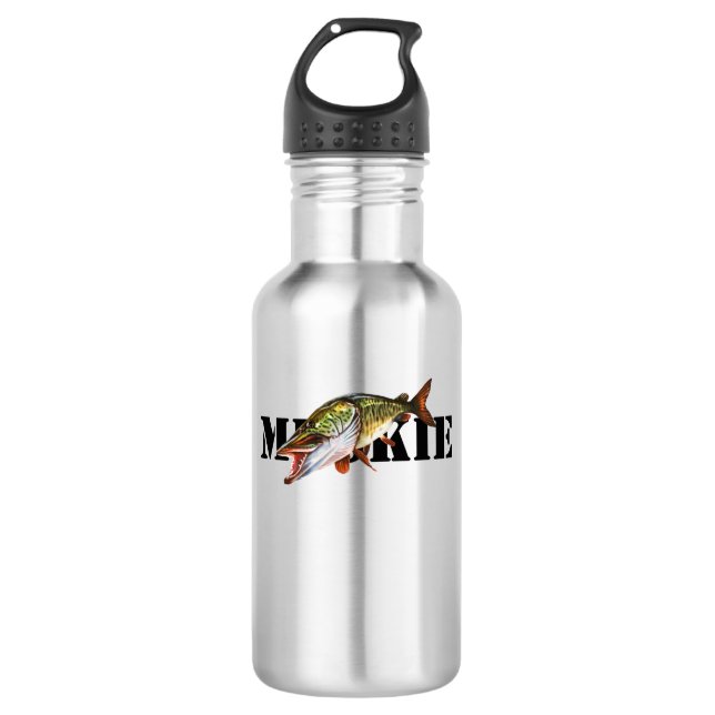 Muskie Stainless Steel Water Bottle (Front)