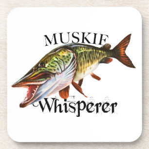 Muskie Whisperer Beverage Coaster
