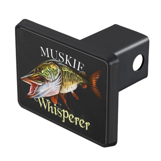 Muskie Whisperer Hitch Cover (Top Right)
