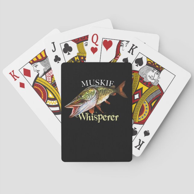 Muskie Whisperer Poker Cards (Back)