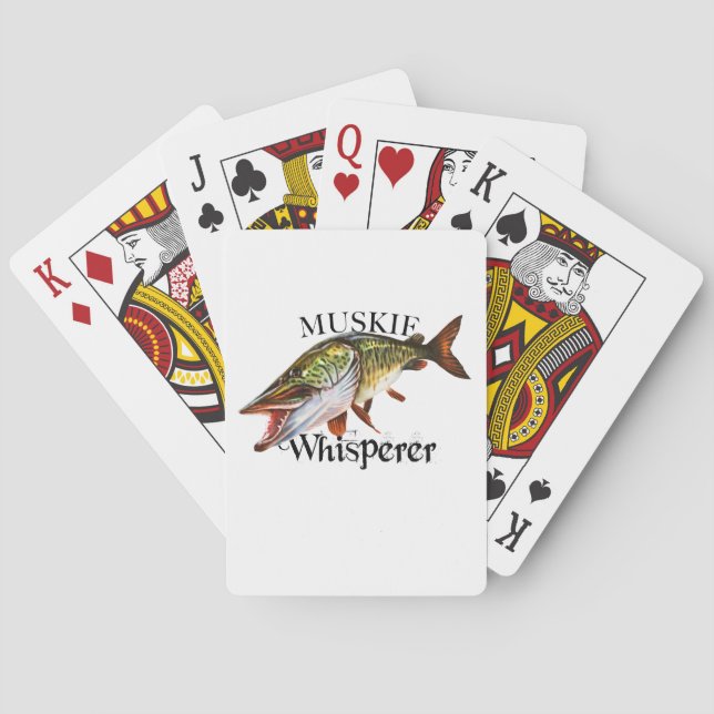 Muskie Whisperer Poker Cards (Back)