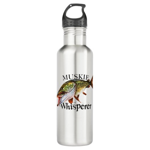 Muskie Whisperer Stainless Steel Water Bottle