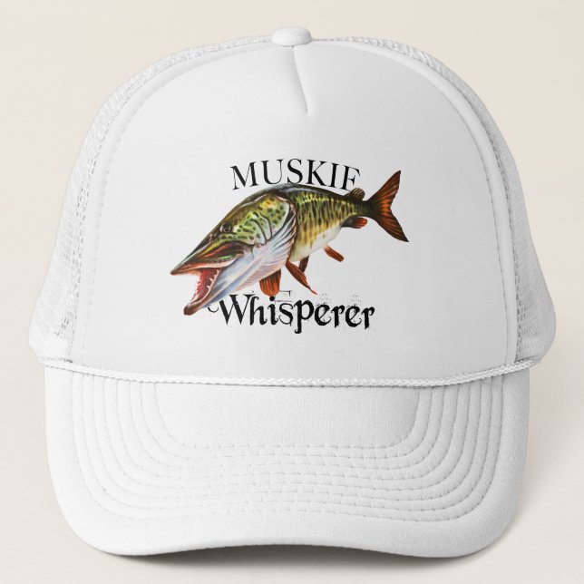 Muskie Whisperer Trucker Hat (Front)