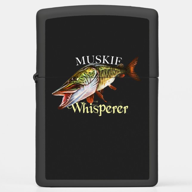 Muskie Whisperer Zippo Lighter (Front)