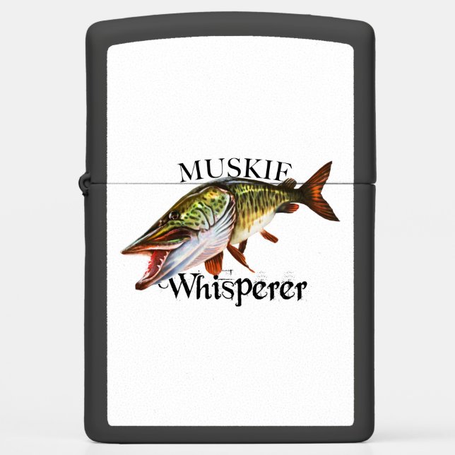 Muskie Whisperer Zippo Lighter (Front)