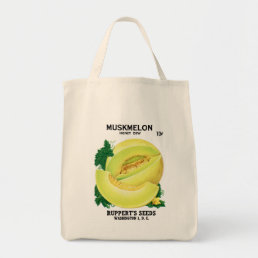 Muskmelon ( Honey Dew) Seed Packet Label Tote Bag