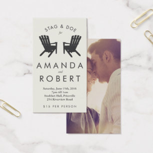 Muskoka Chair Stag and Doe Ticket, Cream