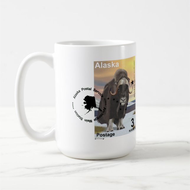 Muskox Souvenir Coffee Mug (Left)