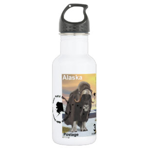 Muskox Souvenir Stainless Steel Water Bottle