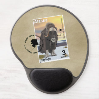 Muskox Stamp Souvenir Gel Mouse Pad