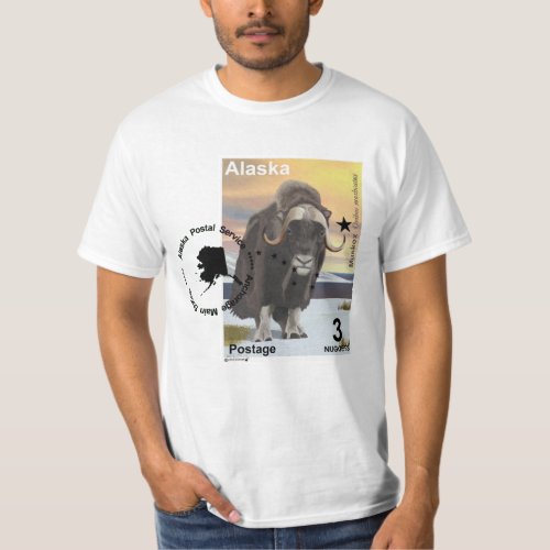 Muskox Stamp Souvenir T_Shirt