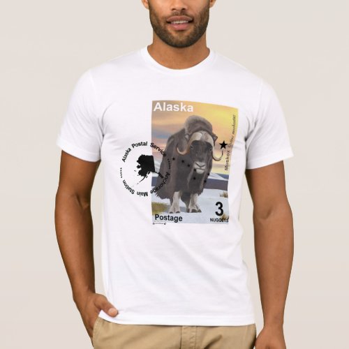 Muskox Stamp Souvenir T_Shirt