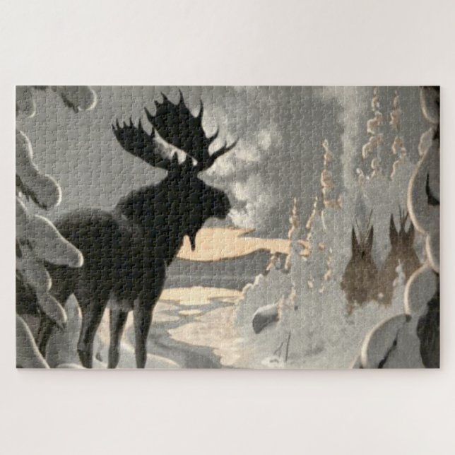 "Muskrat Creek Visitor" Jigsaw Puzzle (Horizontal)