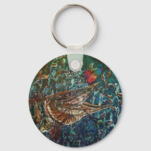 MUSKY Bucktl Bordered Keychain (Front)