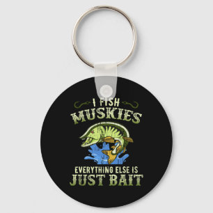Musky Fishing Gift Idea Muskie Shirt  Keychain