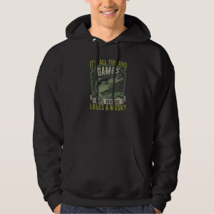 Musky Fishing Muskellunge Freshwater Fish Angler Hoodie