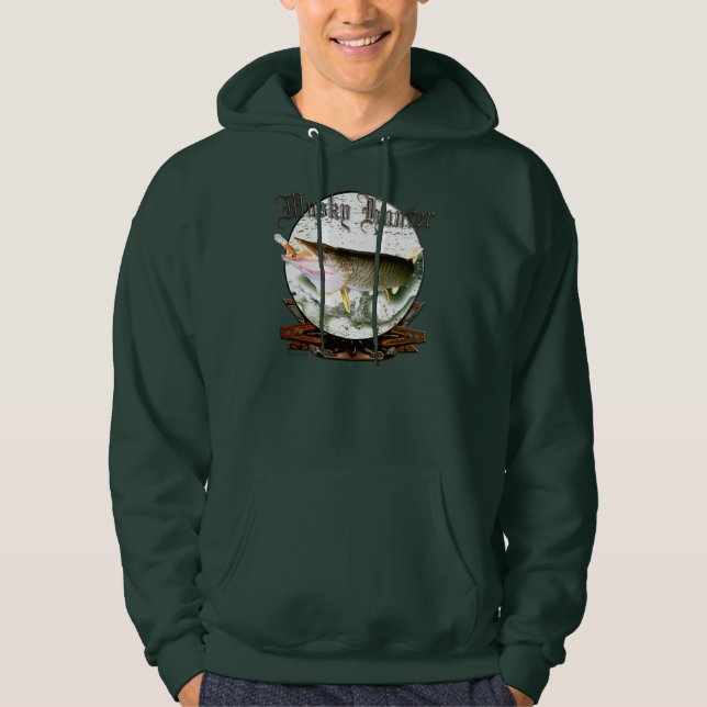 Musky hunter 1 hoodie (Front)
