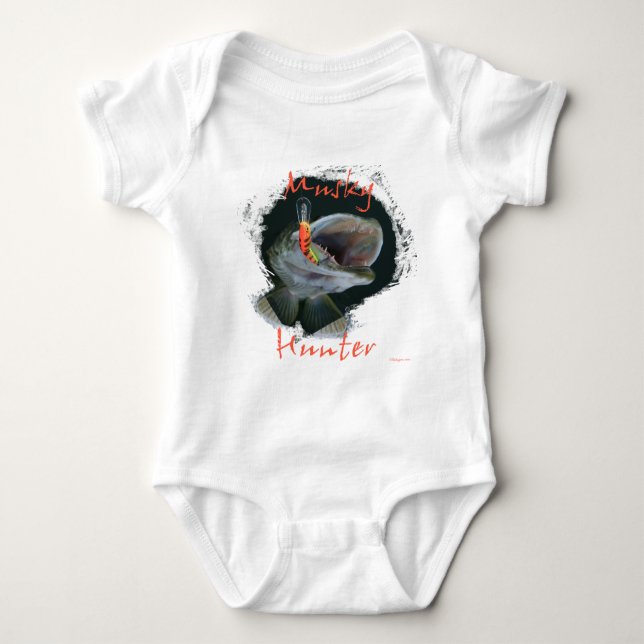 Musky Hunter Baby Bodysuit (Front)