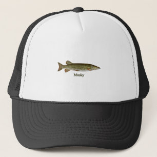 Musky (muskellunge) trucker hat