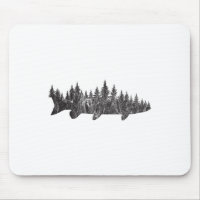 Musky Pine Forest Treeline - Outdoor Fishing Angle