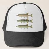 Ice Fishing Northern Pike Logo Trucker Hat