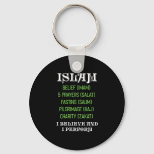 Muslim Allah Imam Prayers Religion Pilgrimage Mecc Keychain
