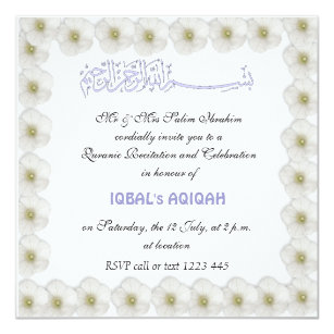 Aqeeqah Invitations Zazzle