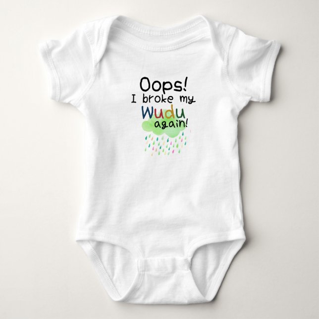 Muslim Baby grow Islamic gift for Children Bodysuit (Front)