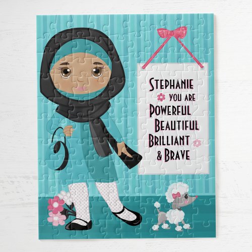 Muslim Beautiful and Brave Girl  Jigsaw Puzzle