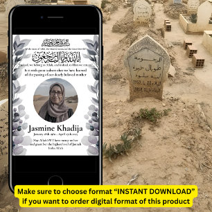Muslim Death Announcement Female Janaza Prayer