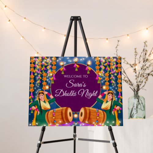 Muslim Dholki Night sign  Dholki Welcome signs