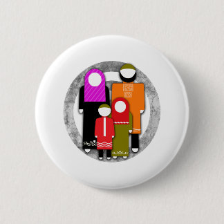 Muslim Family Pinback Button