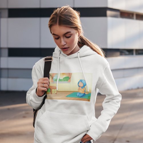 Muslim Girl Praying Hoodie