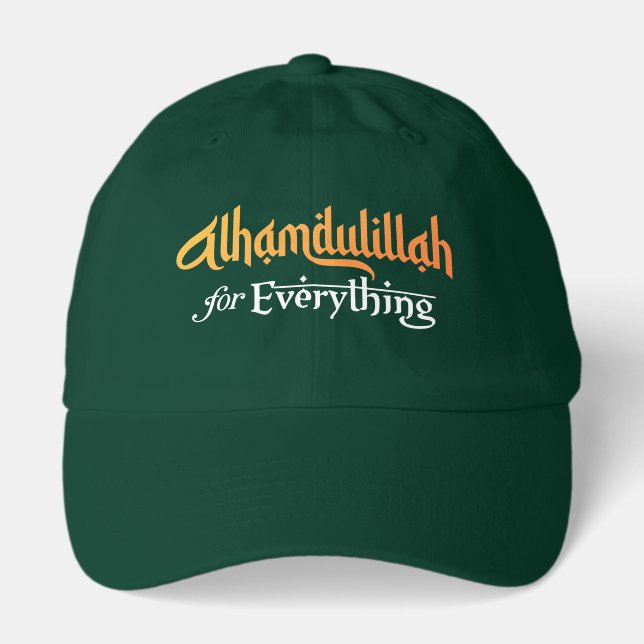 Muslim Jummah Umrah Hajj Ramadan Eid Alhamdulillah Hat (Front)