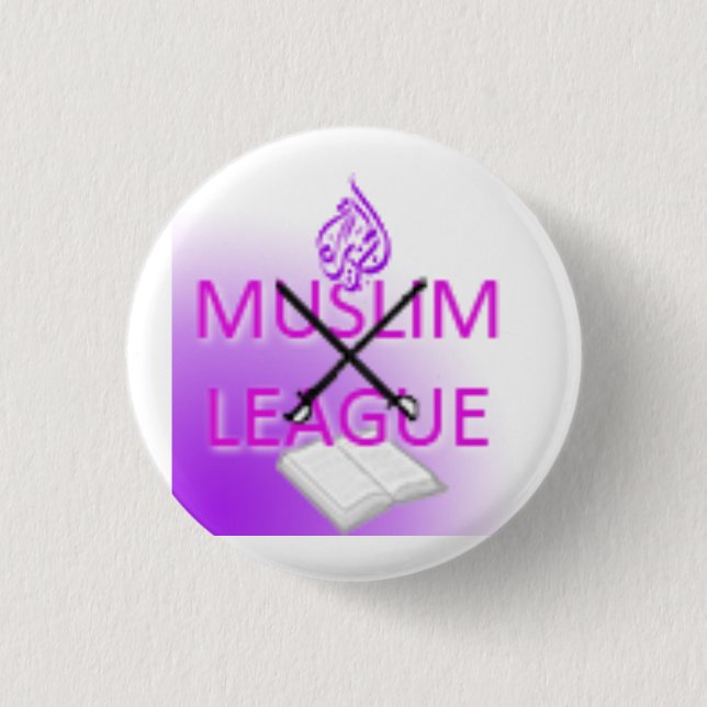 Muslim League Logo Pinback Button (Front)