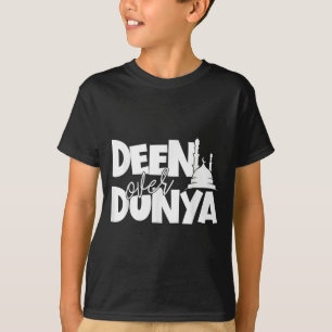 Muslim Motivation Saying Islamic Quote Deen Over D T-Shirt