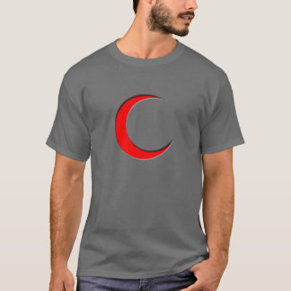 Muslim shirt with half moon symbol