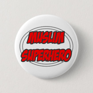 Muslim Superhero Button