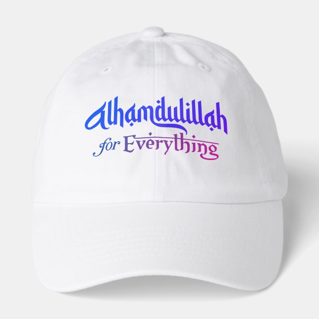 Muslim Ummah Umrah Hajj Ramadan Eid Alhamdulillah Hat (Front)