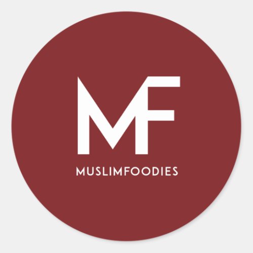 MuslimFoodies Logo Sticker