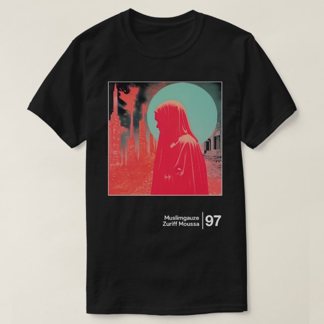 Muslimgauze Minimalist Graphic Design Fan Artwork T-Shirt (Design Front)