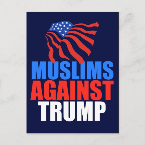 Muslims Against Trump Postcard